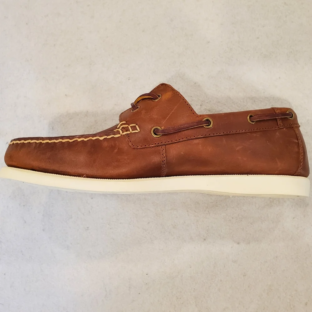 Eastland Shoes Size 9 Brown Leather Tan Seaport Boat New